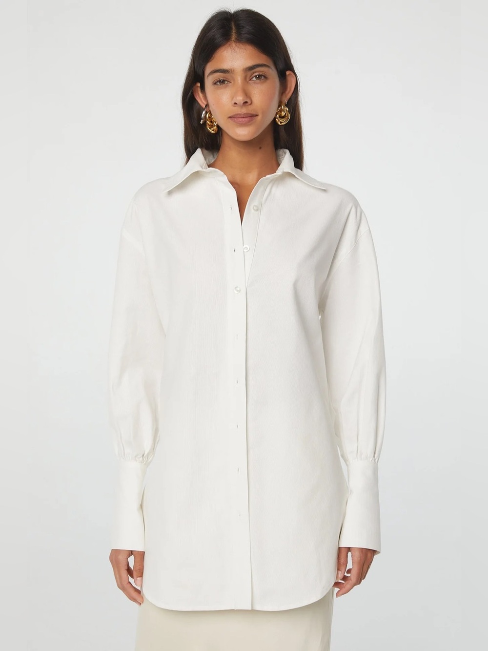 The Line By K Klein Oversized Button Down Shirt